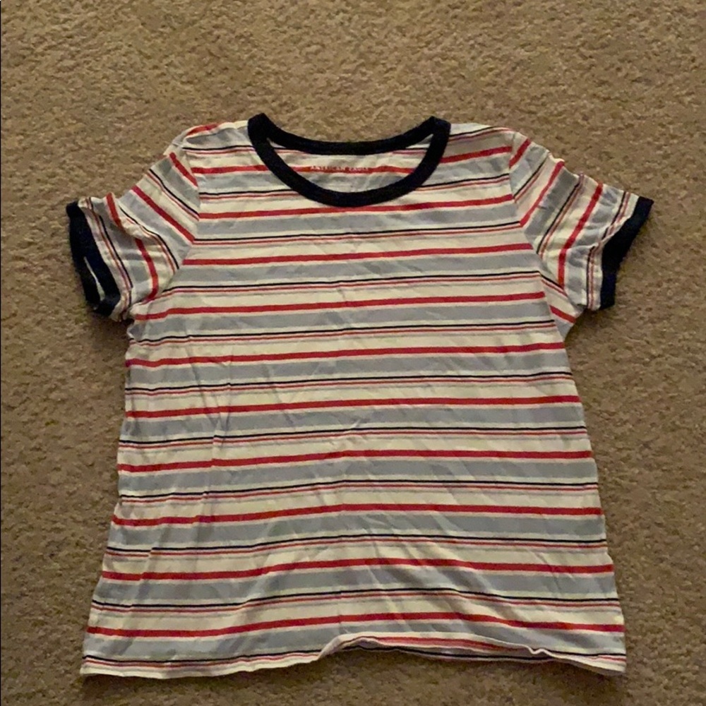 White, blue, red American Eagan shirt
